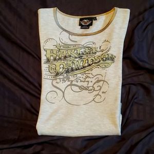 Long sleeve authentic Harley Davidson thermal style shirt.